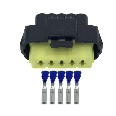 DWFSKZKV 5 Pin Waterproof Connectors Automotive Connectors with Terminal 211PC053S4026, DJ7051Y-2.8-21 5P (Size : 10 Sets)