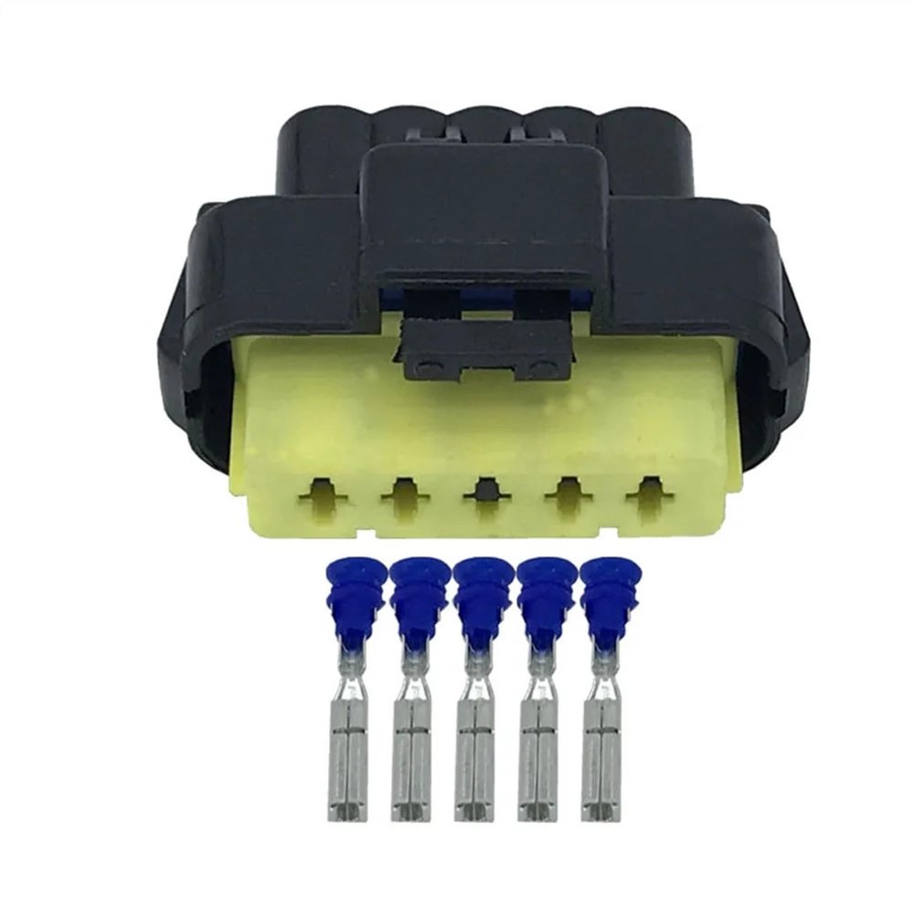 DWFSKZKV 5 Pin Waterproof Connectors Automotive Connectors with Terminal 211PC053S4026, DJ7051Y-2.8-21 5P (Size : 10 Sets)