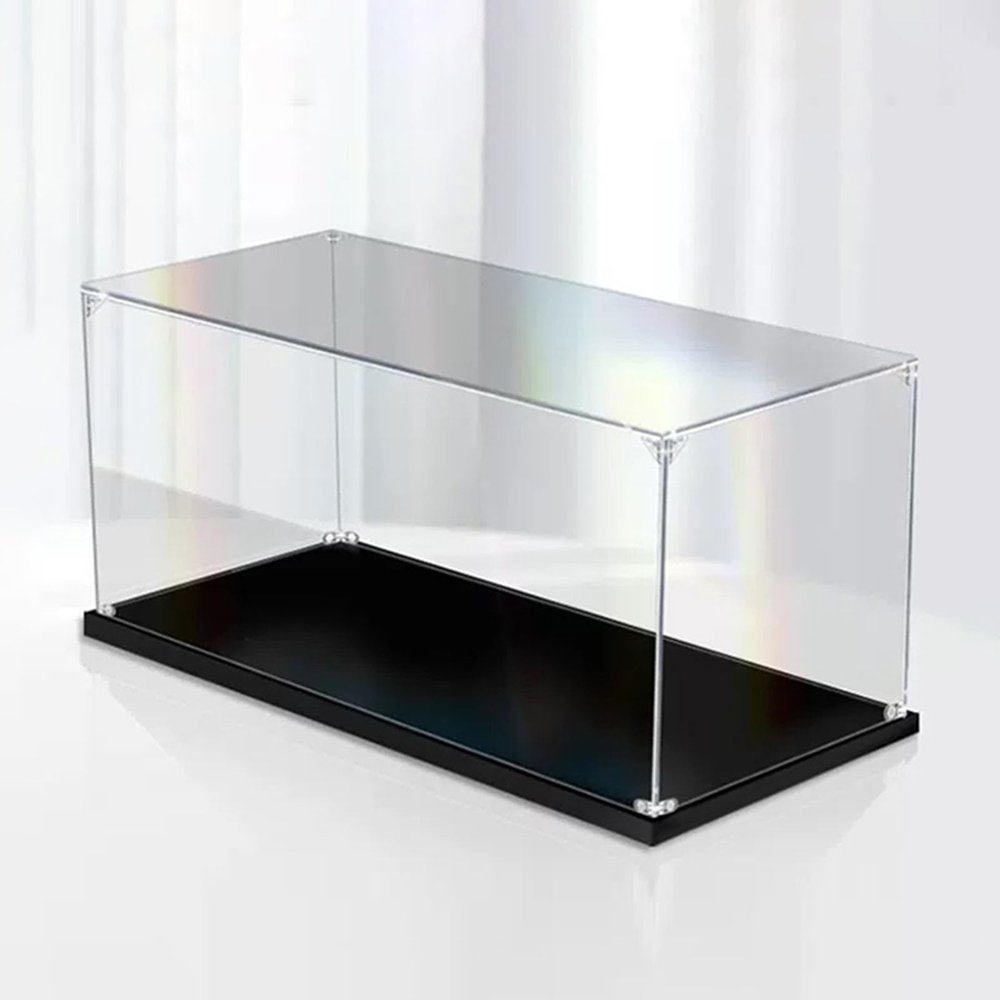 Vibeo Clear Acrylic Boxes for Collectibles Display, Dust-Proof Countertop Storage Bins, Stackable Acrylic Display Cases for Purse/Jewellery (Size : 35x30x30cm/14x12x12)