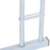 vidaXL Silver Freestanding Bicycle Stand for 4 Bikes - Galvanized Steel Bike Rack for Indoor/Outdoor Use, Space-Saving Design with Secure Mounting view 3