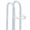 vidaXL Silver Freestanding Bicycle Stand for 4 Bikes - Galvanized Steel Bike Rack for Indoor/Outdoor Use, Space-Saving Design with Secure Mounting view 4