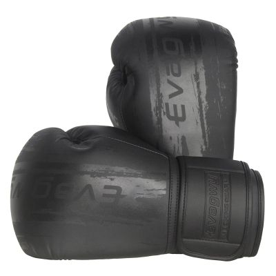 EVAGWY Boxing Gloves for Men and WomenPro Training SparringSuitable for Boxing Kickboxing MMA FightingAdult Heavy Punching Bag GlovesWorkout Gloves for BoxingMuay Thai (Black, 14OZ)