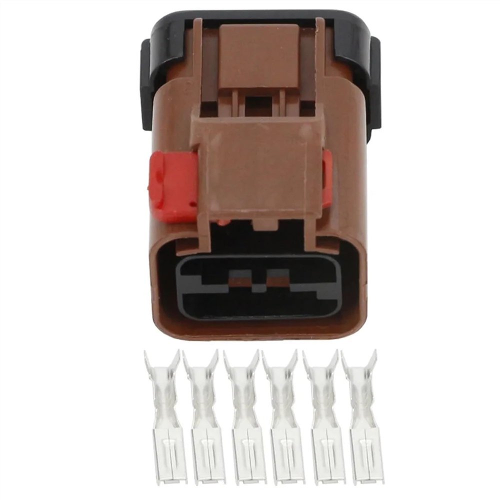 DWFSKZKV 6 Pin Female Plastic Automotive Connector Car Connector Plug with Terminal DJ7066-2.8-21 (Size : 10 Sets)