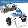 ZIJINGM Foldable Boat Canoe Cart Carrier, Kayak Canoe Trolley, Solid PU Wheel, Load Capacity 80KG, for Moving Surfboards Wooden Boards Metal Boards Kayaks view 3