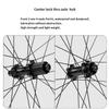 Carbon Fibre Road Bikes Wheels 700C Centre Lock Disc Brake Thru Axle 100/142mm Front and Rear Wheelset Ultralight 8/9/10/11 Speed Cassette 24 Holes Spokes (Size : Black_28mm) view 3