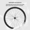 Carbon Fibre Road Bikes Wheels 700C Centre Lock Disc Brake Thru Axle 100/142mm Front and Rear Wheelset Ultralight 8/9/10/11 Speed Cassette 24 Holes Spokes (Size : Black_28mm) view 4