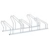 vidaXL Bicycle Stand for 5 Bikes - Floor Mount, Freestanding, Galvanized Steel, Space-Saver with Included Mounting Accessories view 1