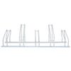 vidaXL Bicycle Stand for 5 Bikes - Floor Mount, Freestanding, Galvanized Steel, Space-Saver with Included Mounting Accessories view 4