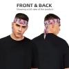 YYHWHJDE Sports Head Tie Made of Cotton Straps for Men & Women Moisture Wicking Athletic for Running, Gym, Working Out Funny Pink Pig Face Pattern, Black view 2
