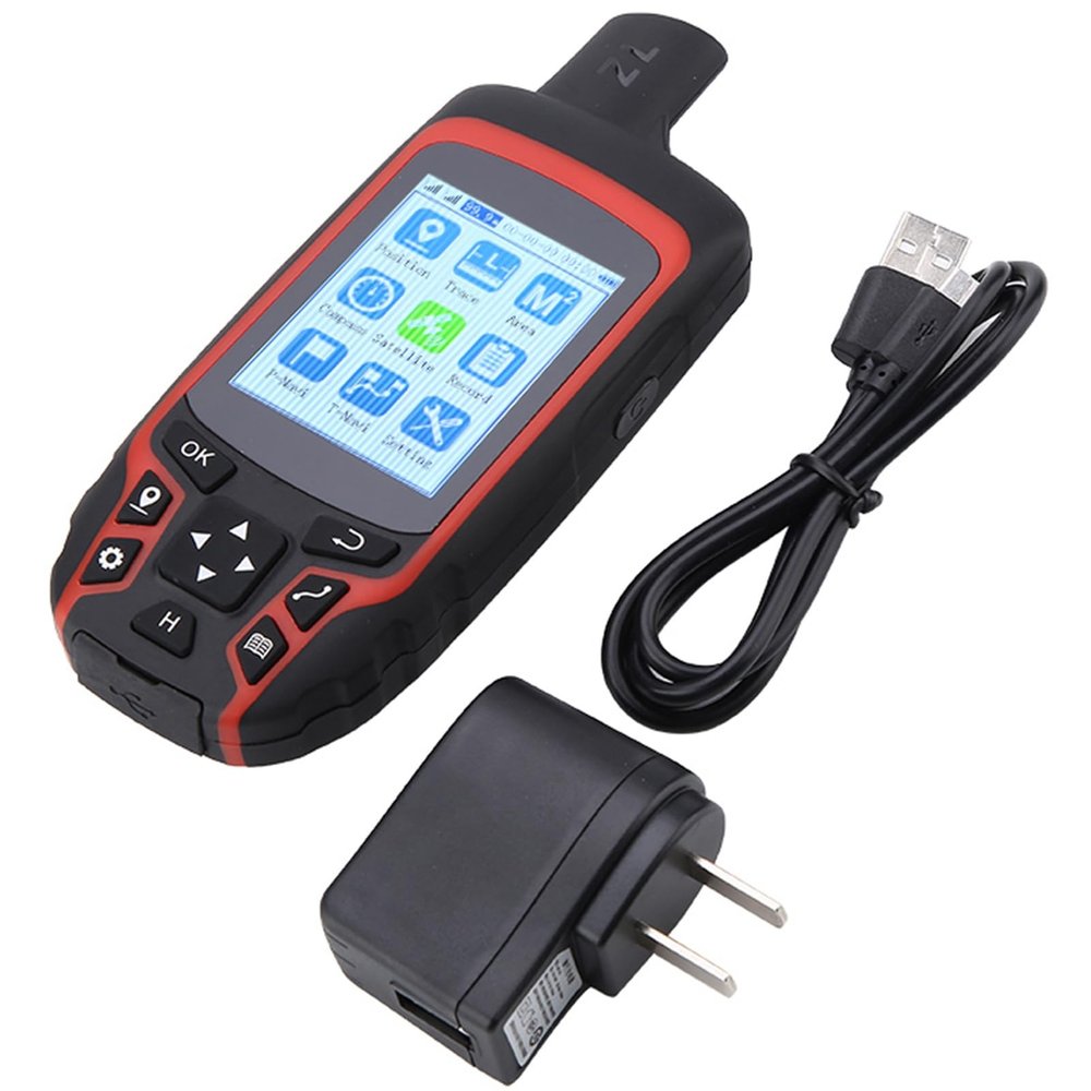 Fafeicy Navigation Compass, A6 Handheld Outdoor Location Tracker USB Rechargeable Ac110v Us Plug Suitable for Outdoor Field Track Recording, Fafeicyph5g9uzxms