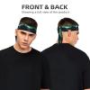 YYHWHJDE Sports Head Tie Made of Cotton Straps for Men & Women Moisture Wicking Athletic for Running, Gym, Working Out Northern Lights Picture, Black view 2
