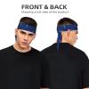 YYHWHJDE Sports Head Tie Made of Cotton Straps for Men & Women Moisture Wicking Athletic for Running, Gym, Working Out Blue Satanic Octopus Printing, Black view 2