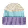 ZIIVIEVS New Children's Knitted Hat Autumn/Winter Warm Stripe Mixed Color Boys and Girls Baby Hair(Purple Mint Rice,S(0-2yearsold)) view 1