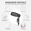 YYHWHJDE Sports Head Tie Made of Cotton Straps for Men & Women Moisture Wicking Athletic for Running, Gym, Working Out White dot Pattern, Black view 3