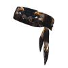 Sports Head Tie Made of Cotton Straps for Men & Women Moisture Wicking Athletic for Running, Gym, Working Out Patriotic Eagle Picture view 1