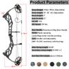 Bowfishing Compound Bow Kit,with Bowfishing Reel, 19-70LBS,Right Hand Compound Bow for Adult/Youth Fishing Hunting, Target Shooting (Dark Gray) view 2