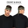 YYHWHJDE Sports Head Tie Made of Cotton Straps for Men & Women Moisture Wicking Athletic for Running, Gym, Working Out Hardwoods Green Camo Pattern, Black view 2