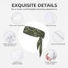 YYHWHJDE Sports Head Tie Made of Cotton Straps for Men & Women Moisture Wicking Athletic for Running, Gym, Working Out Hardwoods Green Camo Pattern, Black view 3
