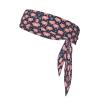 YYHWHJDE Sports Head Tie Made of Cotton Straps for Men & Women Moisture Wicking Athletic for Running, Gym, Working Out Cute Pigs Pattern Pattern, Black view 1