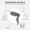 YYHWHJDE Sports Head Tie Made of Cotton Straps for Men & Women Moisture Wicking Athletic for Running, Gym, Working Out Cute Pigs Pattern Pattern, Black view 3