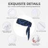 YYHWHJDE Sports Head Tie Made of Cotton Straps for Men & Women Moisture Wicking Athletic for Running, Gym, Working Out Dark Blue Marble Printing, Black view 3