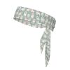 YYHWHJDE Sports Head Tie Made of Cotton Straps for Men & Women Moisture Wicking Athletic for Running, Gym, Working Out Little White Dogs Pattern Picture, Black view 1