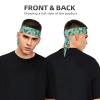 YYHWHJDE Sports Head Tie Made of Cotton Straps for Men & Women Moisture Wicking Athletic for Running, Gym, Working Out Dinosaur Palm Leaf Printing, Black view 2
