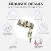 YYHWHJDE Sports Head Tie Made of Cotton Straps for Men & Women Moisture Wicking Athletic for Running, Gym, Working Out Cartoon Small Green Plant Picture, Black view 3
