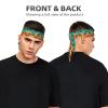 YYHWHJDE Sports Head Tie Made of Cotton Straps for Men & Women Moisture Wicking Athletic for Running, Gym, Working Out Sunset Palm Tree Ocean Printing, Black view 2