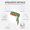 YYHWHJDE Sports Head Tie Made of Cotton Straps for Men & Women Moisture Wicking Athletic for Running, Gym, Working Out Sunset Palm Tree Ocean Printing, Black view 3