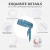 Sports Head Tie Made of Cotton Straps for Men & Women Moisture Wicking Athletic for Running, Gym, Working Out Cute Elephant Printing view 3