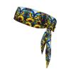 YYHWHJDE Sports Head Tie Made of Cotton Straps for Men & Women Moisture Wicking Athletic for Running, Gym, Working Out Sunflower Blue Butterfly Pattern, Black view 1