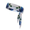 Sports Head Tie Made of Cotton Straps for Men & Women Moisture Wicking Athletic for Running, Gym, Working Out Beautiful Blue Rose Pattern view 1