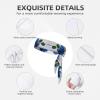 Sports Head Tie Made of Cotton Straps for Men & Women Moisture Wicking Athletic for Running, Gym, Working Out Beautiful Blue Rose Pattern view 3