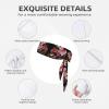 YYHWHJDE Sports Head Tie Made of Cotton Straps for Men & Women Moisture Wicking Athletic for Running, Gym, Working Out red Cherry Blossom Printing, Black view 3