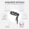 YYHWHJDE Sports Head Tie Made of Cotton Straps for Men & Women Moisture Wicking Athletic for Running, Gym, Working Out Gray Cow Printing, Black view 3