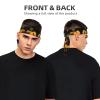 YYHWHJDE Sports Head Tie Made of Cotton Straps for Men & Women Moisture Wicking Athletic for Running, Gym, Working Out Fresh Fruits Pineapple Picture, Black view 2