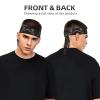 YYHWHJDE Sports Head Tie Made of Cotton Straps for Men & Women Moisture Wicking Athletic for Running, Gym, Working Out Late Night Owl Pattern, Black view 2
