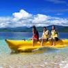 Hlixzoy Water Sports Inflatable Banana Boat, Inflatable Water Toys for Children and Adults, Water Park Rides with Multi-Person Flying Fish Inflatable Trailer Driving Tube,3 People view 1