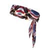 YYHWHJDE Sports Head Tie Made of Cotton Straps for Men & Women Moisture Wicking Athletic for Running, Gym, Working Out USA Patriotic Eagle with American Flag Pattern, Black view 1