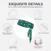 Sports Head Tie Made of Cotton Straps for Men & Women Moisture Wicking Athletic for Running, Gym, Working Out Ocean Green Wave surf Printing view 3