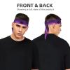 YYHWHJDE Sports Head Tie Made of Cotton Straps for Men & Women Moisture Wicking Athletic for Running, Gym, Working Out Purple Night Pattern, Black view 2