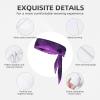 YYHWHJDE Sports Head Tie Made of Cotton Straps for Men & Women Moisture Wicking Athletic for Running, Gym, Working Out Purple Night Pattern, Black view 3