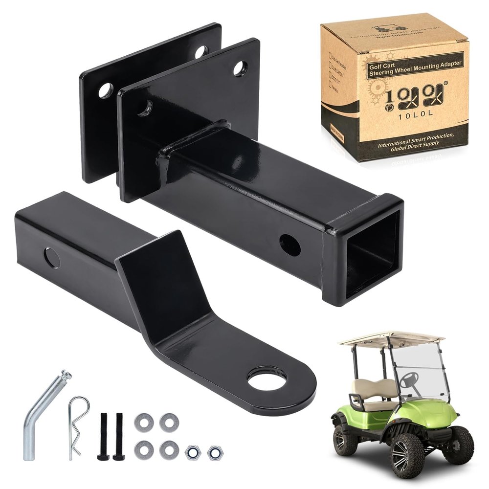 10L0L Golf Cart Rear Chassis Trailer Hitch and Receiver for Yamaha G29 Drive (2007-2016) G&E Golf Cart Model