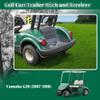 10L0L Golf Cart Rear Chassis Trailer Hitch and Receiver for Yamaha G29 Drive (2007-2016) G&E Golf Cart Model view 4