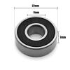 WOWCLEDED 10pcs 608 2rs 608-2rs 8 * 22 * 7mm Skate Scooter Skateboard Wheels Spare Bearings Ball Roller Precision Shafts Bearing Steel view 2
