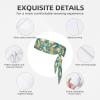 YYHWHJDE Sports Head Tie Made of Cotton Straps for Men & Women Moisture Wicking Athletic for Running, Gym, Working Out Oriental Peacock on Flower Tree Printing, Black view 3