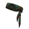 YYHWHJDE Sports Head Tie Made of Cotton Straps for Men & Women Moisture Wicking Athletic for Running, Gym, Working Out Hummingbird Green Picture, Black view 1