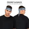 Sports Head Tie Made of Cotton Straps for Men & Women Moisture Wicking Athletic for Running, Gym, Working Out Greek Flag Printing view 2