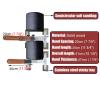 Elitix Wing Chun Dummy Wooden Martial Arts Pile with Arms and Legs, Padded Free Standing Punching Dummy for Adults, Wing Tsun Kung Fu Exercise Equipment Free Assemble view 3